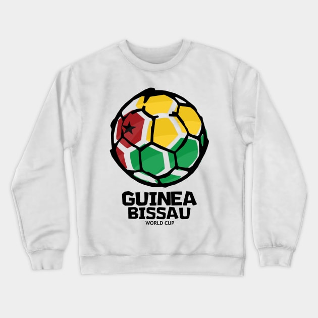 Guinea-Bissau Football Country Flag Crewneck Sweatshirt by KewaleeTee